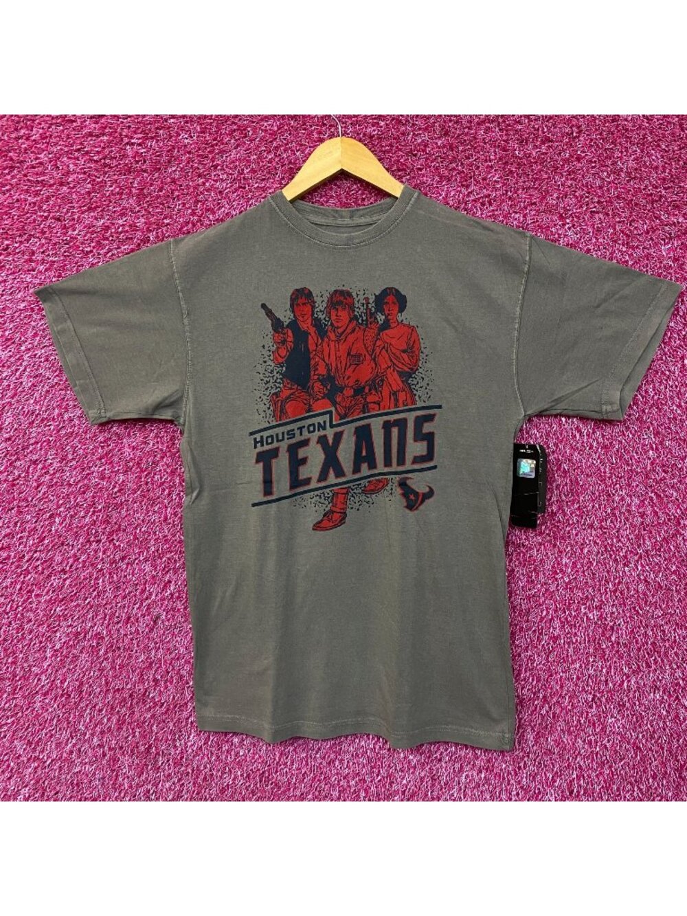 Heathered Gray Houston Texans Rebels Star Wars T-Shirt